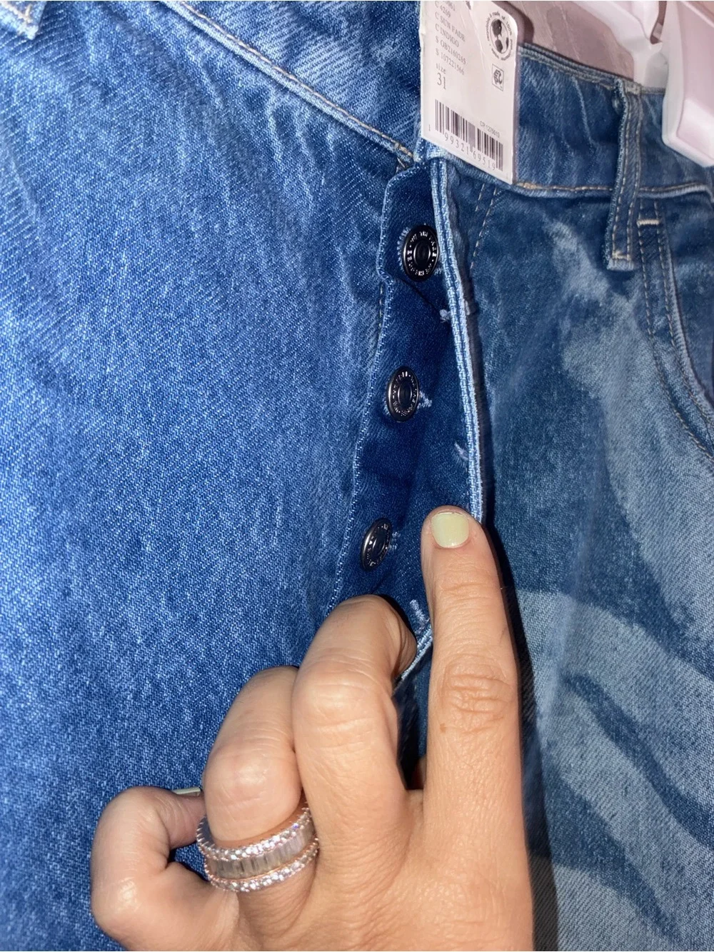 Free People Printed Good Luck Barrel Jeans